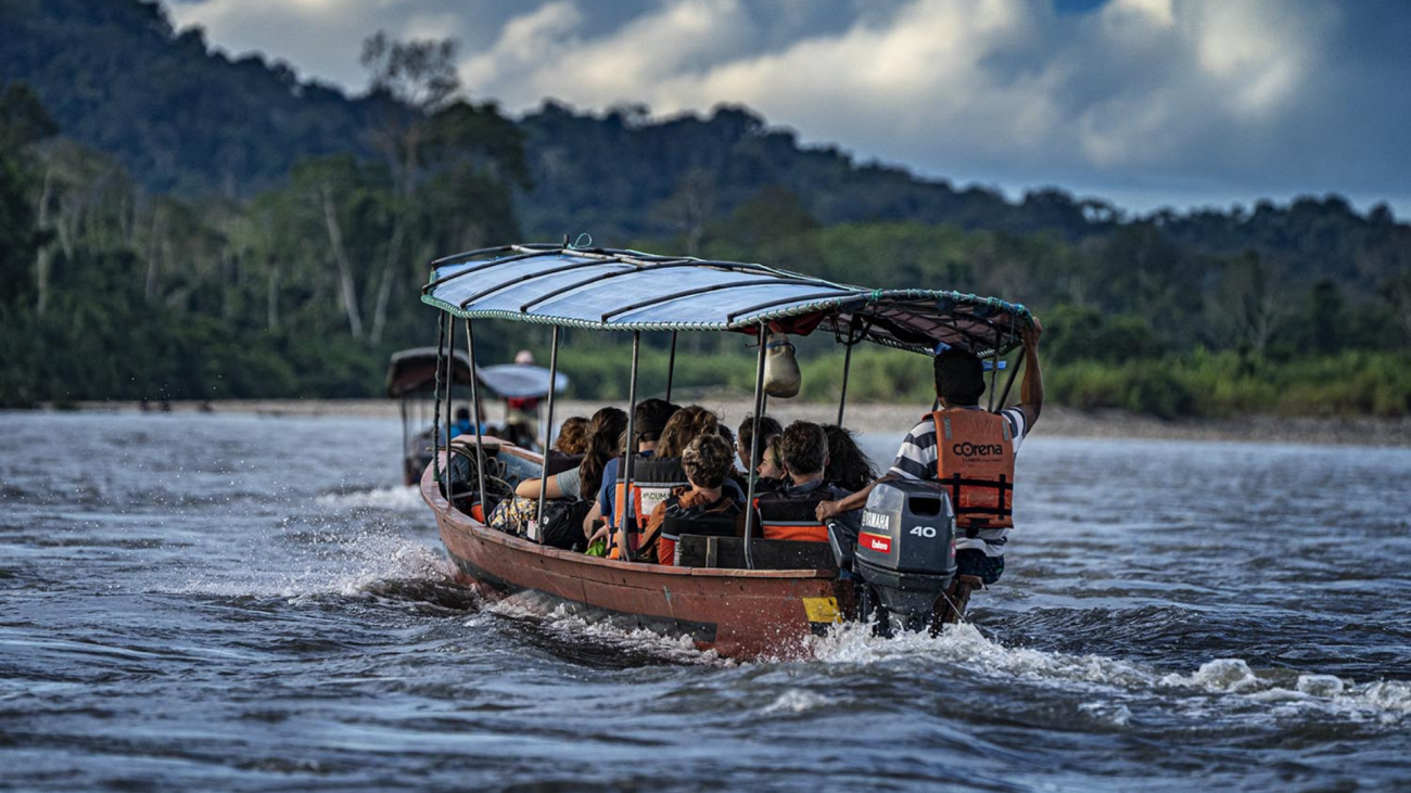 Traveling by river is often the easiest way to get from place to place on the Amazon.