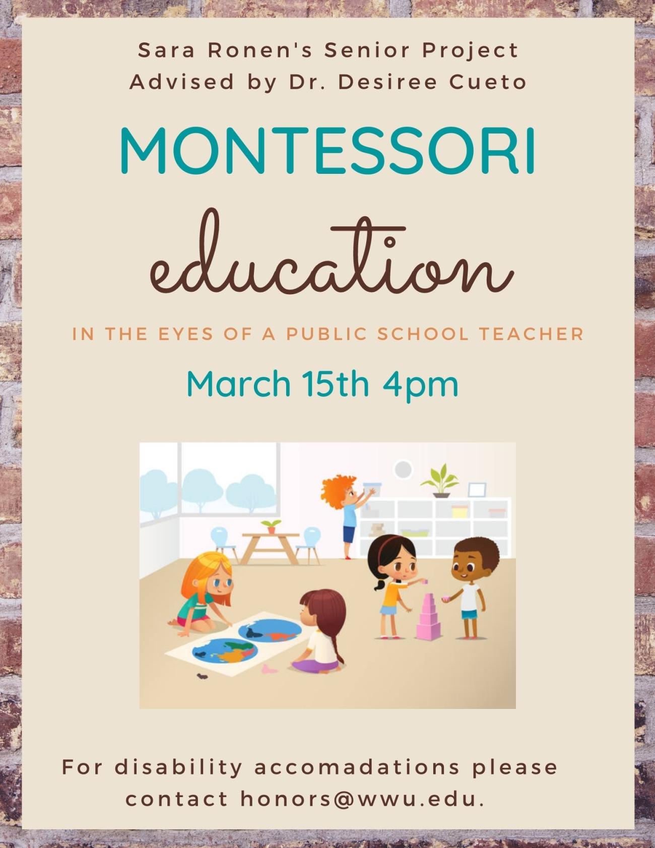 Montessori Education in the Eyes of a Public School Teacher