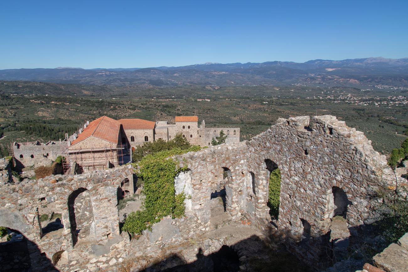 A view from the archaeological site of Mystras